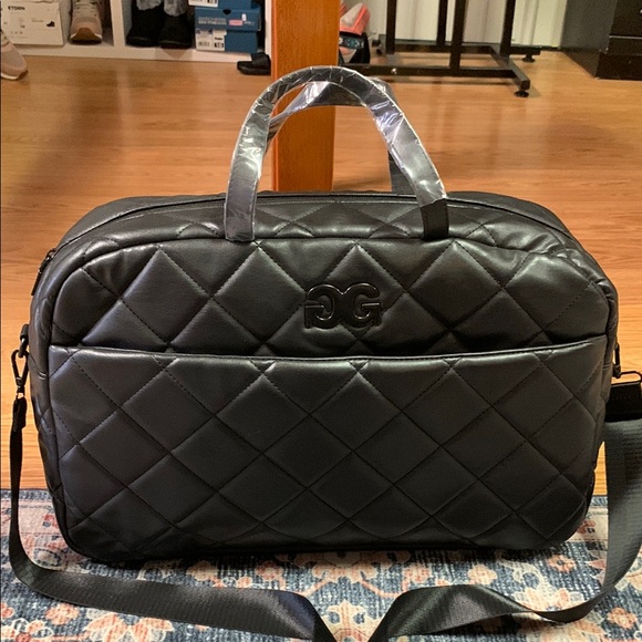 Gilda Paris quilted weekender NWT black bag crossbody - Picture 1 of 7